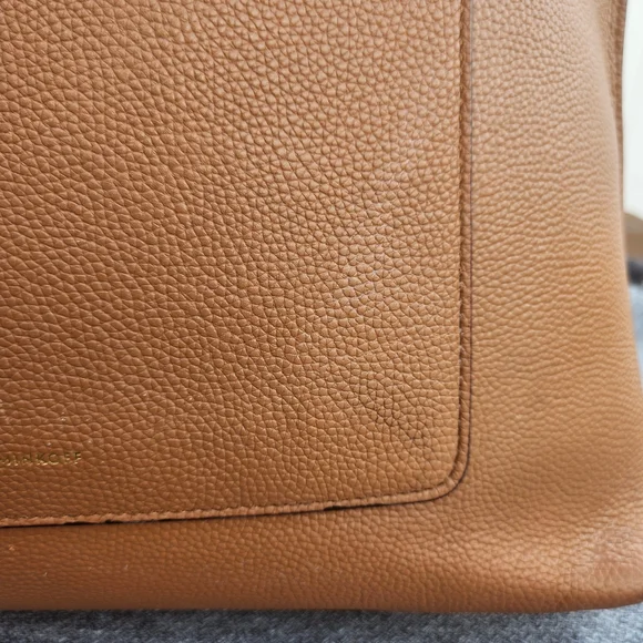 Rebecca Minkoff Tan Leather Tote with Gold Accent - Picture 4 of 16